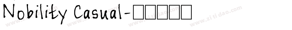 Nobility Casual字体转换